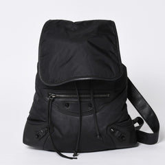 BALENCIAGA CLASSIC TRAVELER BACKPACK 387285 Nylon Black Good Condition Used 4a000147