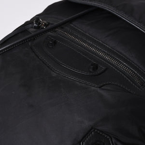 BALENCIAGA CLASSIC TRAVELER BACKPACK 387285 Nylon Black Good Condition Used 4a000147