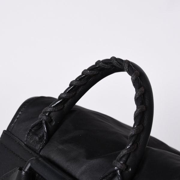 BALENCIAGA CLASSIC TRAVELER BACKPACK 387285 Nylon Black Good Condition Used 4a000147