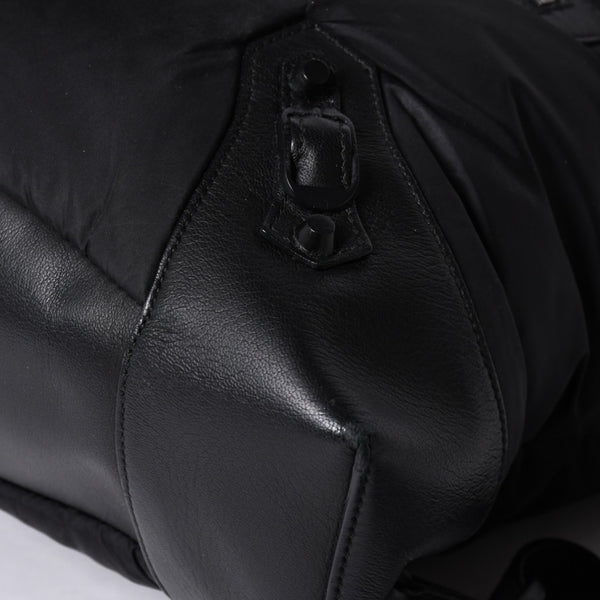 BALENCIAGA CLASSIC TRAVELER BACKPACK 387285 Nylon Black Good Condition Used 4a000147