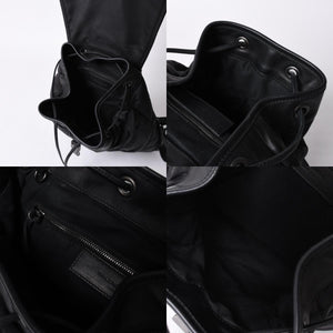 BALENCIAGA CLASSIC TRAVELER BACKPACK 387285 Nylon Black Good Condition Used 4a000147