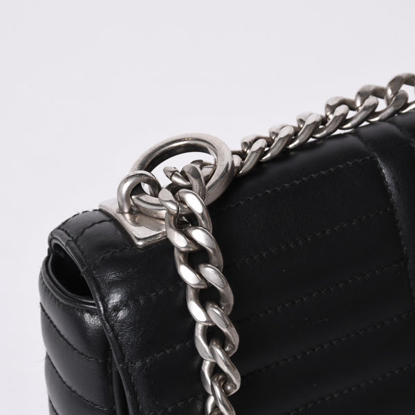 PRADA プラダ チェーンフラップ ダイアグラム キルティングレザー ミディアム ショルダーバッグ 美品 中古 4a000772