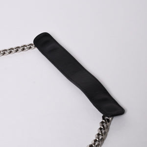 PRADA プラダ チェーンフラップ ダイアグラム キルティングレザー ミディアム ショルダーバッグ 美品 中古 4a000772
