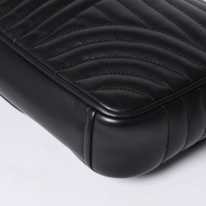 PRADA プラダ チェーンフラップ ダイアグラム キルティングレザー ミディアム ショルダーバッグ 美品 中古 4a000772