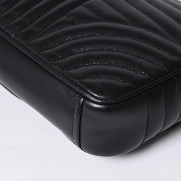PRADA プラダ チェーンフラップ ダイアグラム キルティングレザー ミディアム ショルダーバッグ 美品 中古 4a000772