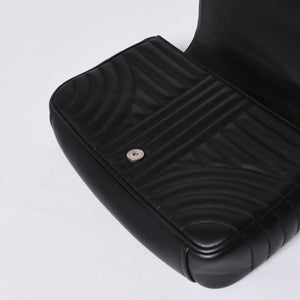 PRADA プラダ チェーンフラップ ダイアグラム キルティングレザー ミディアム ショルダーバッグ 美品 中古 4a000772