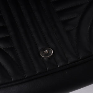 PRADA プラダ チェーンフラップ ダイアグラム キルティングレザー ミディアム ショルダーバッグ 美品 中古 4a000772