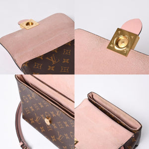 LOUIS VUITTON Rocky BB Handbag M44080 Monogram Rose Poudre Pink Brown Good Condition Used 4a000252