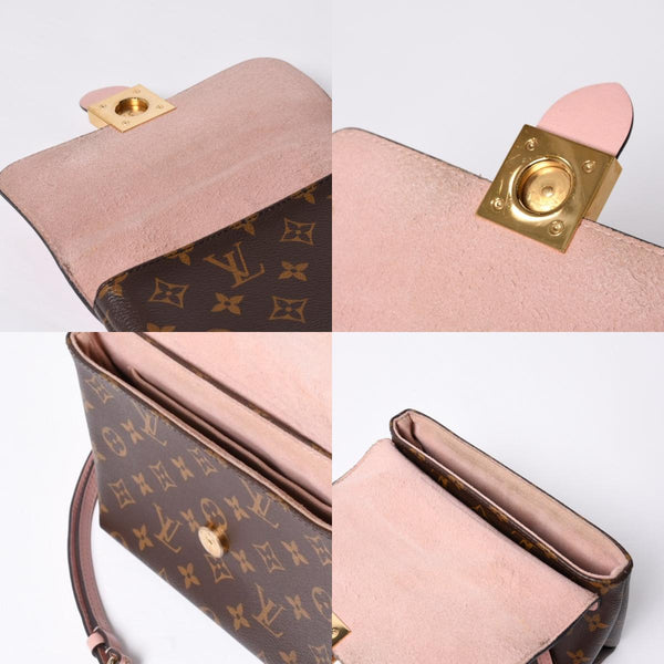 LOUIS VUITTON Rocky BB Handbag M44080 Monogram Rose Poudre Pink Brown Good Condition Used 4a000252