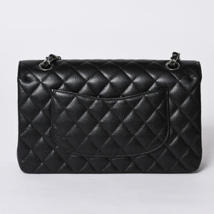 Like new CHANEL Matelasse 25 W flap W chain shoulder bag AO1112 21s Caviar skin Silver hardware Used 4a000990