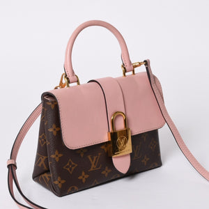 LOUIS VUITTON Rocky BB Handbag M44080 Monogram Rose Poudre Pink Brown Good Condition Used 4a000252