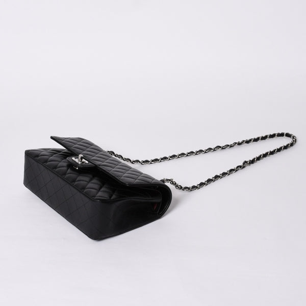 Like new CHANEL Matelasse 25 W flap W chain shoulder bag AO1112 21s Caviar skin Silver hardware Used 4a000990