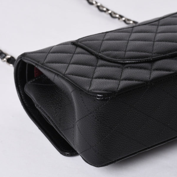 Like new CHANEL Matelasse 25 W flap W chain shoulder bag AO1112 21s Caviar skin Silver hardware Used 4a000990