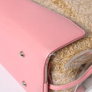 CHANEL シャネル CHANEL 31 ラージ ショッピングバッグ 27番台 ココマーク 2WAY PVC ストロー レザー ビニール ピンク 美品 中古 4a000255