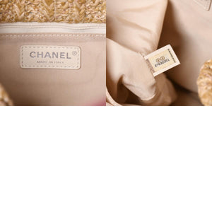 CHANEL シャネル CHANEL 31 ラージ ショッピングバッグ 27番台 ココマーク 2WAY PVC ストロー レザー ビニール ピンク 美品 中古 4a000255