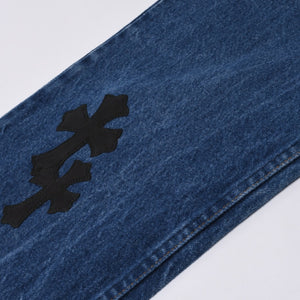 Very good condition CHROME HEARTS × Levi's 517 Levi's 517 Cemetery Cross Patch Denim Pants Jeans Size 36 20 Patch Used 4a000553
