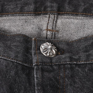 極美品 CHROME HEARTS クロムハーツ Levi's 501 リーバイス 501 セメタリークロスパッチ デニムパンツ ジーンズ サイズ34 20パッチ 中古 4a000554