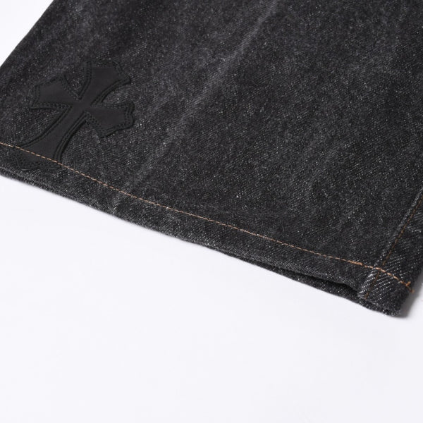 極美品 CHROME HEARTS クロムハーツ Levi's 501 リーバイス 501 セメタリークロスパッチ デニムパンツ ジーンズ サイズ34 20パッチ 中古 4a000554