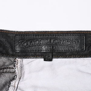 極美品 CHROME HEARTS クロムハーツ Levi's 501 リーバイス 501 セメタリークロスパッチ デニムパンツ ジーンズ サイズ34 20パッチ 中古 4a000554
