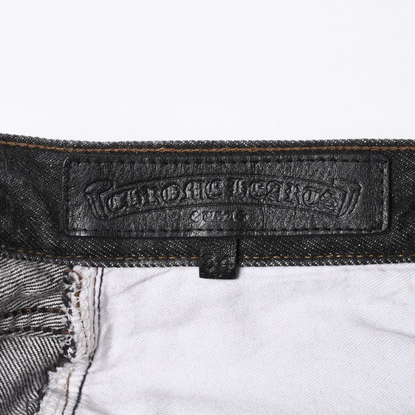 極美品 CHROME HEARTS クロムハーツ Levi's 501 リーバイス 501 セメタリークロスパッチ デニムパンツ ジーンズ サイズ34 20パッチ 中古 4a000554