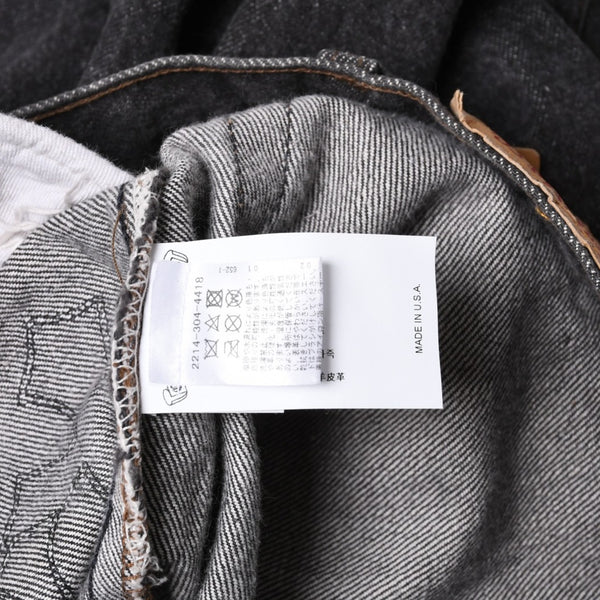 極美品 CHROME HEARTS クロムハーツ Levi's 501 リーバイス 501 セメタリークロスパッチ デニムパンツ ジーンズ サイズ34 20パッチ 中古 4a000554