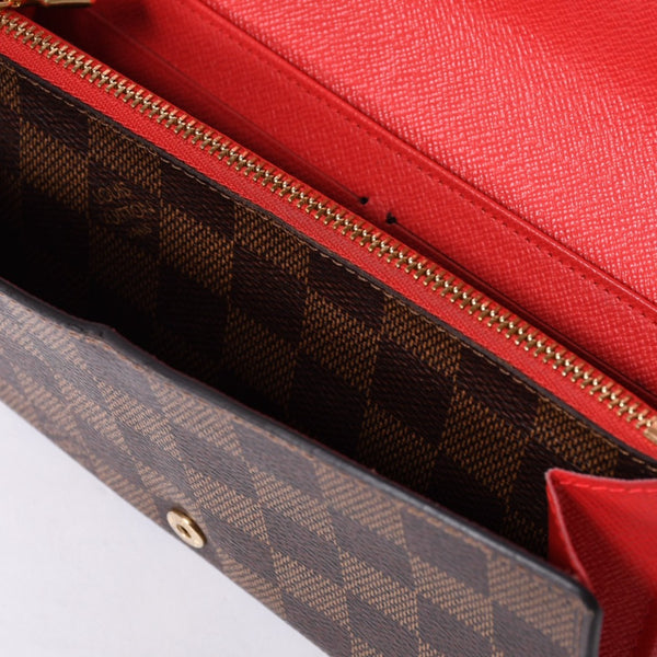 LOUIS VUITTON Zippy Wallet Long Wallet N63174 Holiday Limited Model Gold Hardware Used 4a000291