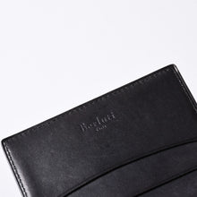 画像をギャラリービューアに読み込む, Berluti ベルルッティ カードケース スクリット カリグラフィー ロゴ ネイビー レザー 美品 中古 4a000314