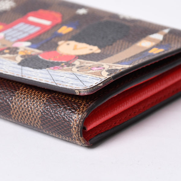 LOUIS VUITTON Zippy Wallet Long Wallet N63174 Holiday Limited Model Gold Hardware Used 4a000291