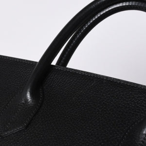 Very Good Condition HERMES Haut a Courroies Haut a Courroies 45 Handbag Ardennes Black Gold Hardware □H Stamp Used 4a000602