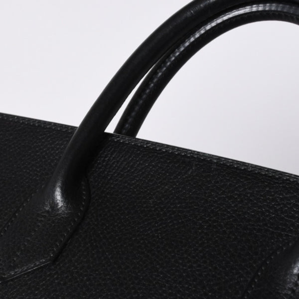 Very Good Condition HERMES Haut a Courroies Haut a Courroies 45 Handbag Ardennes Black Gold Hardware □H Stamp Used 4a000602