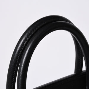 Very Good Condition HERMES Haut a Courroies Haut a Courroies 45 Handbag Ardennes Black Gold Hardware □H Stamp Used 4a000602