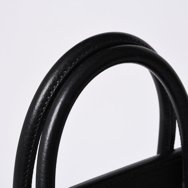 Very Good Condition HERMES Haut a Courroies Haut a Courroies 45 Handbag Ardennes Black Gold Hardware □H Stamp Used 4a000602