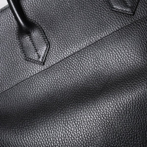 Very Good Condition HERMES Haut a Courroies Haut a Courroies 45 Handbag Ardennes Black Gold Hardware □H Stamp Used 4a000602