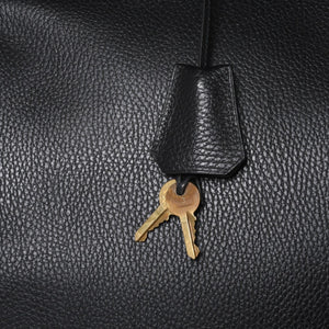 Very Good Condition HERMES Haut a Courroies Haut a Courroies 45 Handbag Ardennes Black Gold Hardware □H Stamp Used 4a000602