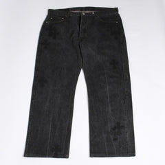 極美品 CHROME HEARTS クロムハーツ Levi's 501 リーバイス 501 セメタリークロスパッチ デニムパンツ ジーンズ サイズ34 20パッチ 中古 4a000554