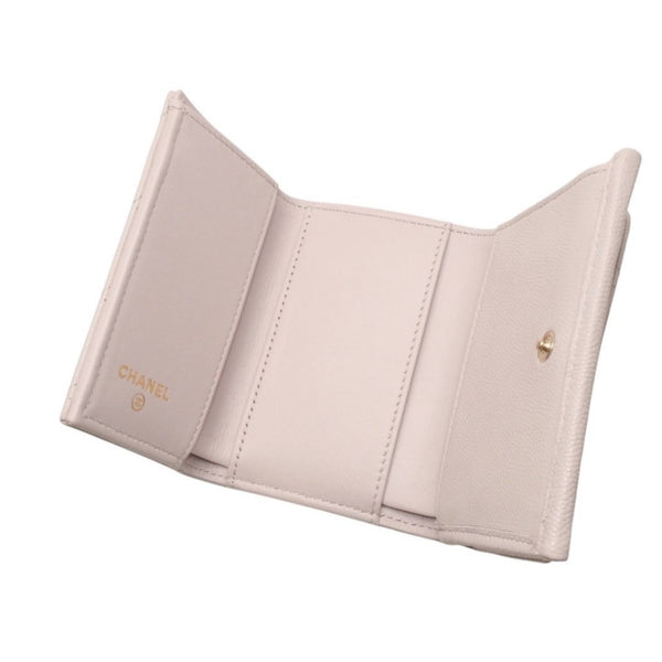 Very good condition CHANEL 25AW Classic Small Flap Wallet AP4901 Random Number Coco Mark Caviar Skin Pink Used 4a000297