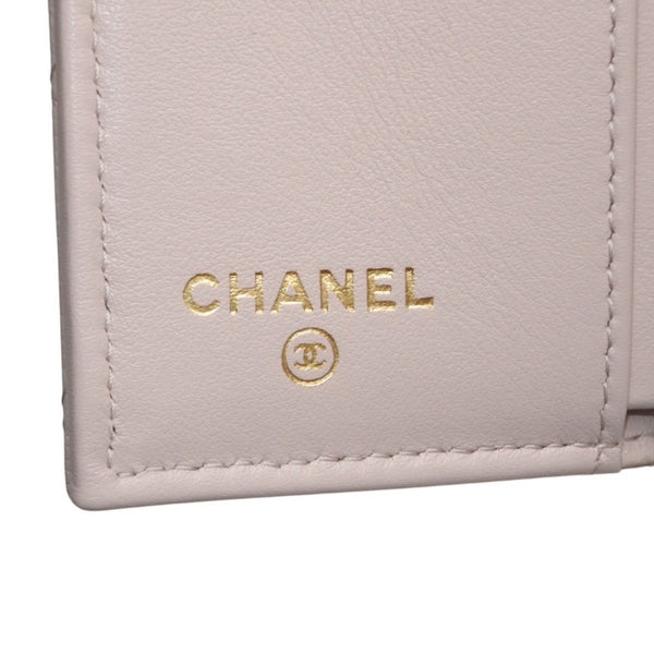 Very good condition CHANEL 25AW Classic Small Flap Wallet AP4901 Random Number Coco Mark Caviar Skin Pink Used 4a000297
