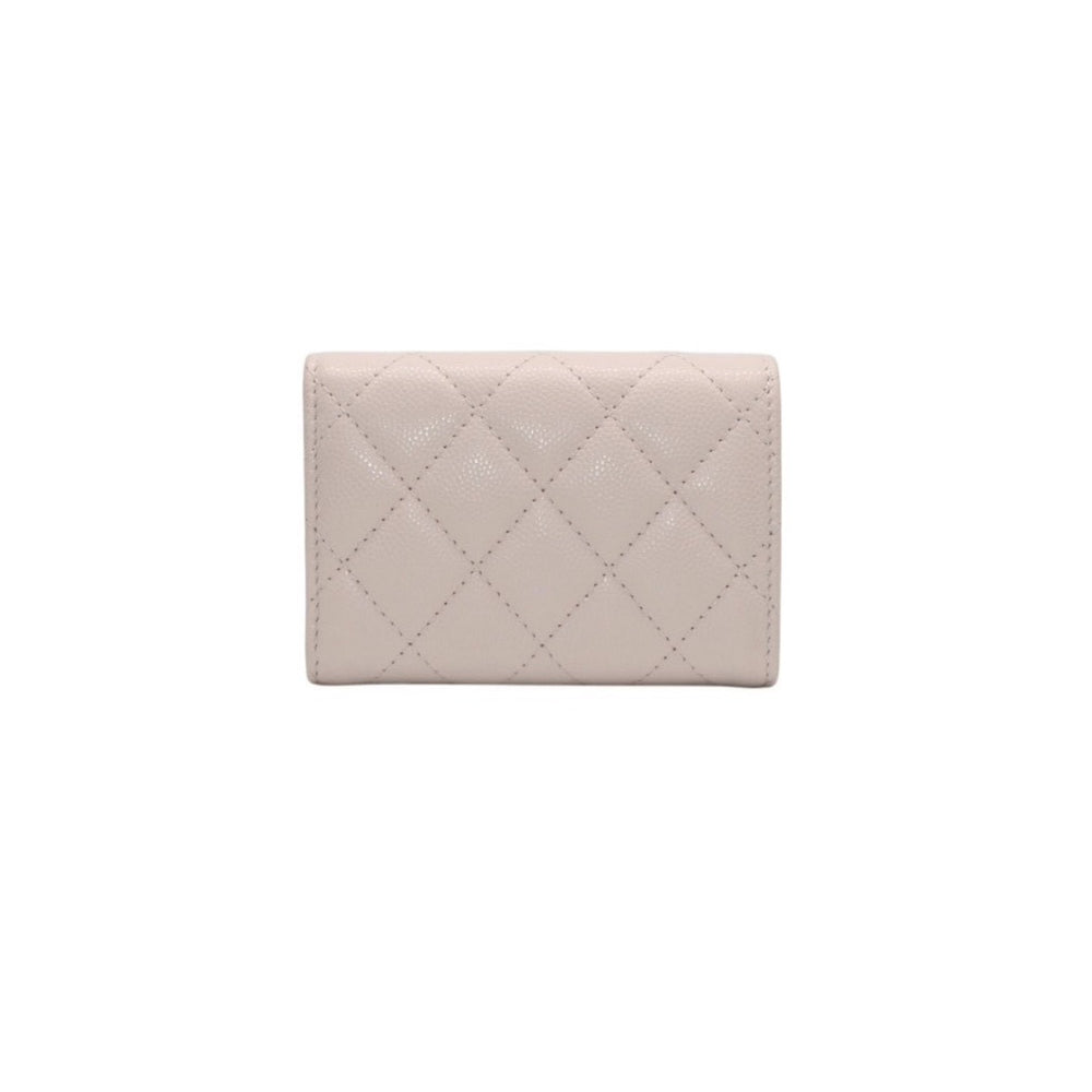 Very good condition CHANEL 25AW Classic Small Flap Wallet AP4901 Random Number Coco Mark Caviar Skin Pink Used 4a000297