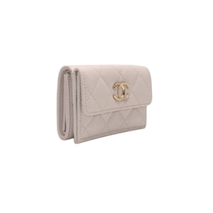 Very good condition CHANEL 25AW Classic Small Flap Wallet AP4901 Random Number Coco Mark Caviar Skin Pink Used 4a000297