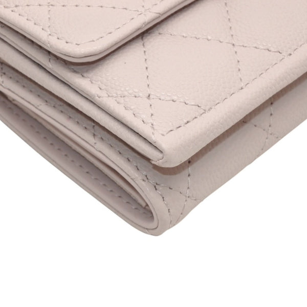 Very good condition CHANEL 25AW Classic Small Flap Wallet AP4901 Random Number Coco Mark Caviar Skin Pink Used 4a000297