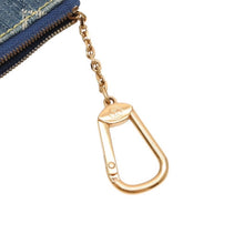 画像をギャラリービューアに読み込む, 極美品 LOUIS VUITTON ルイヴィトン モノグラム デニム ポシェットクレ コインケース M95343 ブルー 小銭入れ 財布 中古 4a000567
