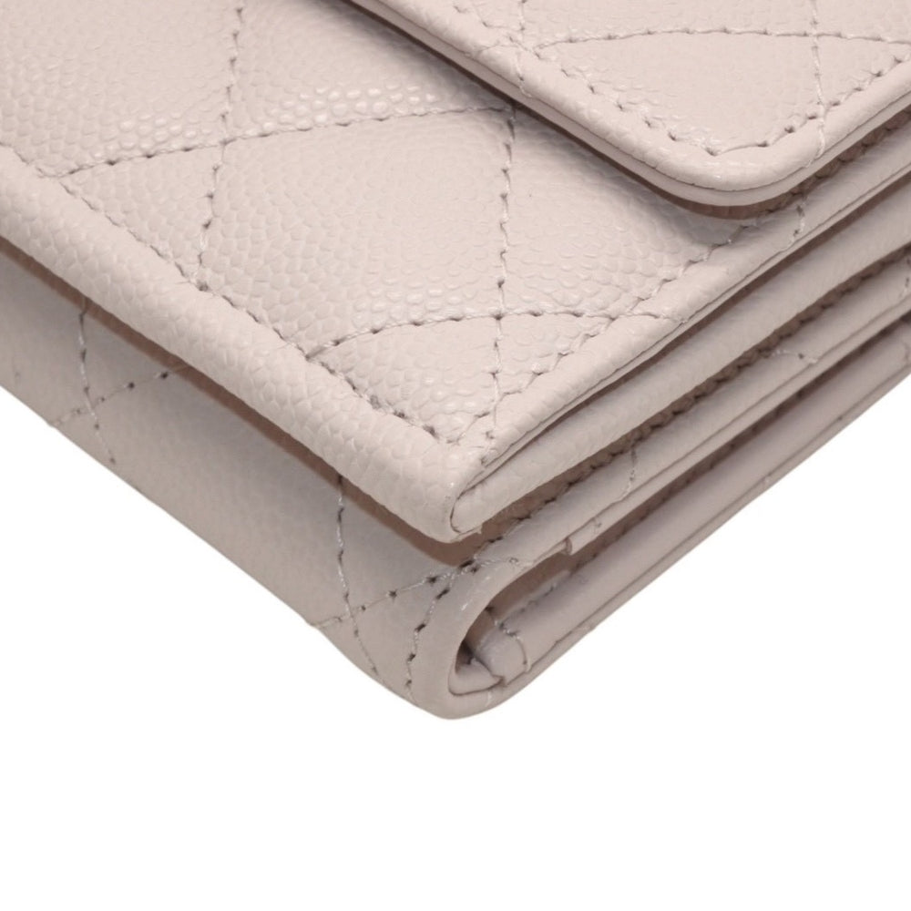 Very good condition CHANEL 25AW Classic Small Flap Wallet AP4901 Random Number Coco Mark Caviar Skin Pink Used 4a000297