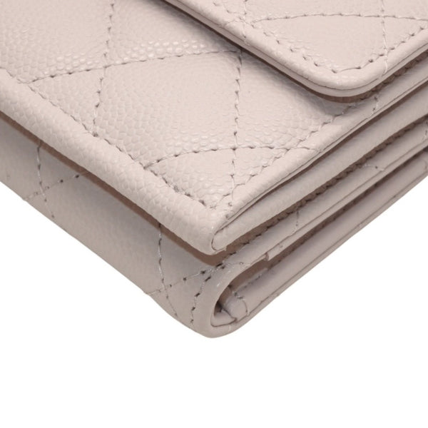 Very good condition CHANEL 25AW Classic Small Flap Wallet AP4901 Random Number Coco Mark Caviar Skin Pink Used 4a000297