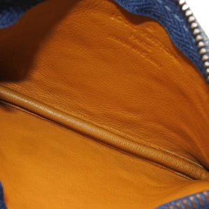 Very Good Condition LOUIS VUITTON Monogram Denim Pochette Cleat Coin Case M95343 Blue Coin Purse Wallet Used 4a000567