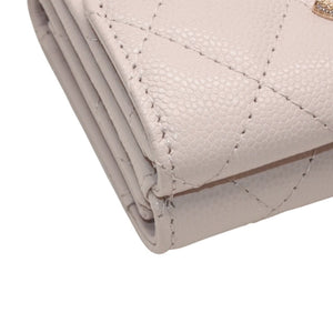Very good condition CHANEL 25AW Classic Small Flap Wallet AP4901 Random Number Coco Mark Caviar Skin Pink Used 4a000297