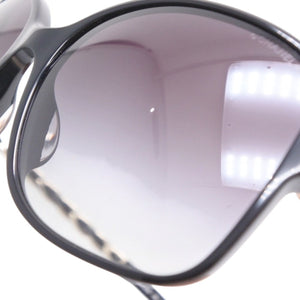 極美品 CHANEL シャネル サングラス アイウェア 5210-Q-A c.501/3C サイズ57□17 135 ココマーク チェーンテンプル ブラック 中古 4a000293