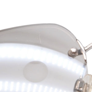 CHANEL シャネル リムレス サングラス アイウェア 4017-D c.159/6I サイズ62□17 120 ココマーク ラインストーン 美品 中古 4a000301