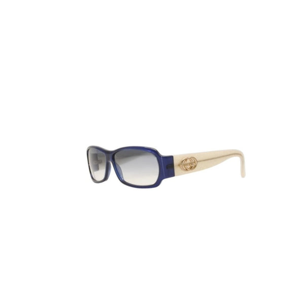 Very good condition GUCCI Gucci sunglasses eyewear GG2935/S EONIT size 60□12 125 GG logo lame acetate blue white used 4a000295