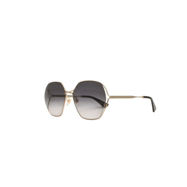 Very Good Condition GUCCI Gucci Sunglasses Eyewear GG0818SA 001 Size 63□17-140 Gold Gray GP Metal Plastic Used 4a000288