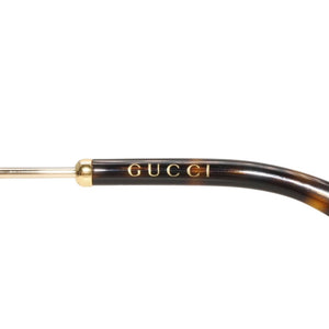 Very Good Condition GUCCI Gucci Sunglasses Eyewear GG0818SA 001 Size 63□17-140 Gold Gray GP Metal Plastic Used 4a000288